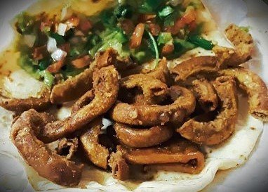 crispy tripas taco